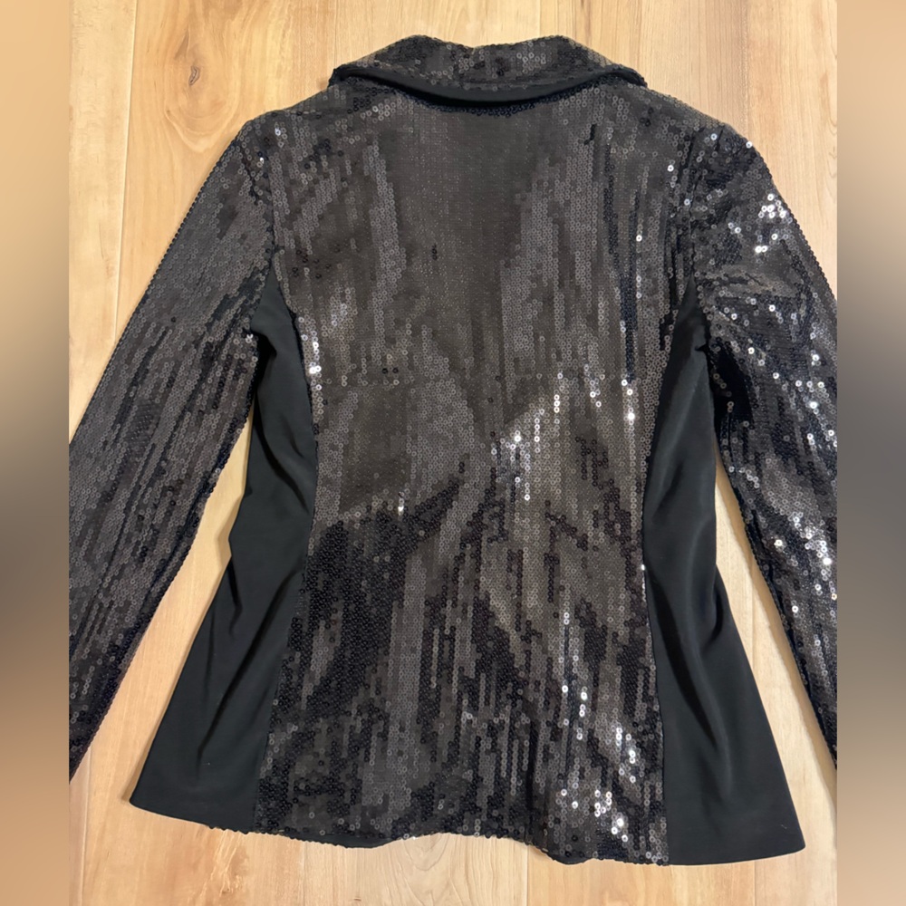 Joseph Ribkoff Sequin Blazer Size 8 - Picture 14 of 15